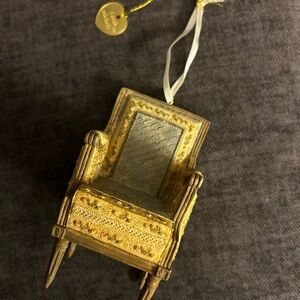Kurt Adler 1999 House of Louis Nichole Victorian Chair Christmas Ornament
